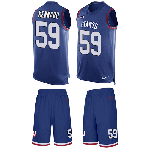 Men's Limited Devon Kennard Nike Jersey Royal Blue - #59 Tank Top Suit NFL New York Giants